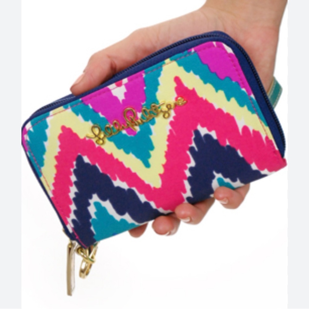 Lilly Pulitzer Chevron colorful wallet